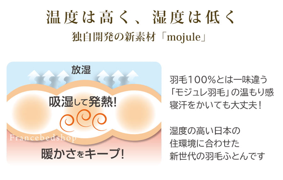 module 新素材羽毛布団 - フランスベッド スリープラス福岡ショールーム